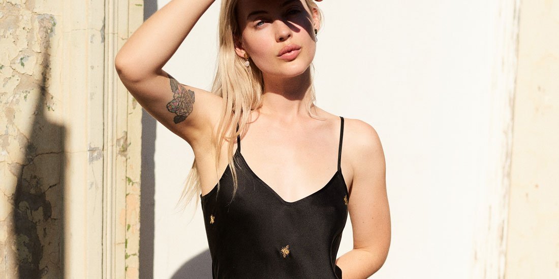 Silk Laundry's limited-edition 90s slip dress is here to help save the world's bees