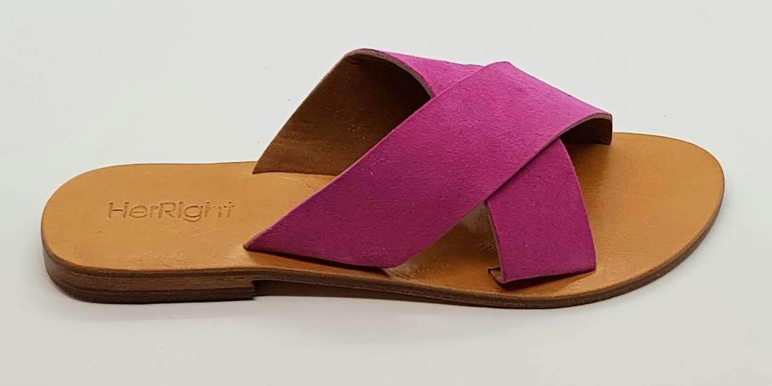 New Brisbane label HerRight has handcrafted your summer essential slides