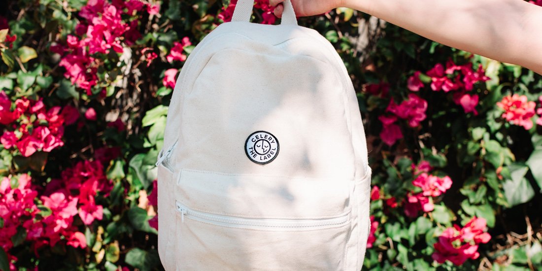 Stow your stuff in a consciously crafted canvas bag from Celery The Label