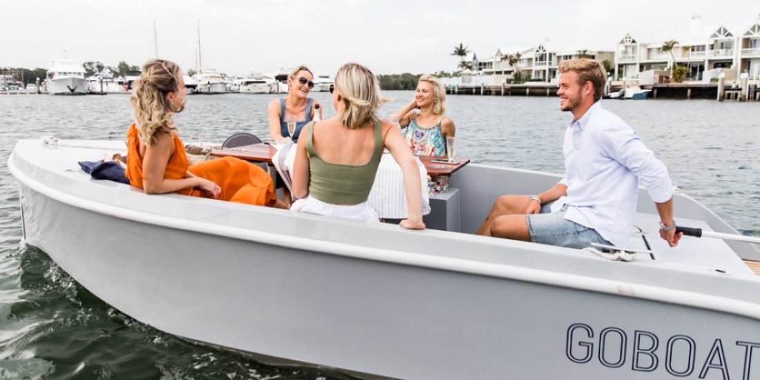 Ahoy, mates! Eco-friendly electric picnic boats by GoBoat are setting sail on the Gold Coast