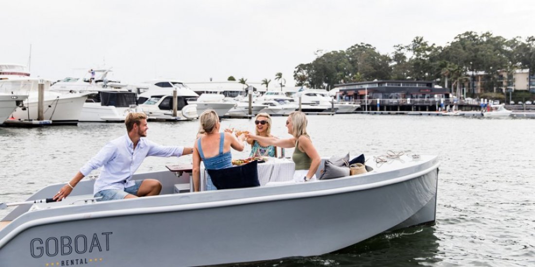 Ahoy, mates! Eco-friendly electric picnic boats by GoBoat are setting sail  on the Gold Coast