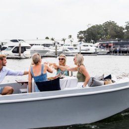 Ahoy, mates! Eco-friendly electric picnic boats by GoBoat are setting sail on the Gold Coast
