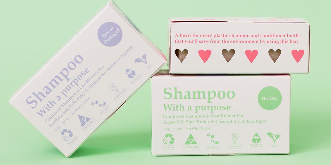 Ditch the plastic and lather up with a bar of Shampoo With A Purpose