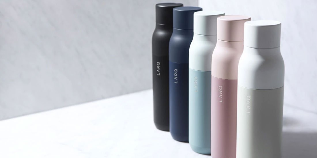 Sip brilliantly with LARQ's self-cleaning water bottle