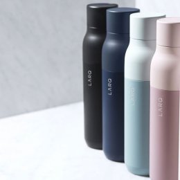 Sip brilliantly with LARQ's self-cleaning water bottle