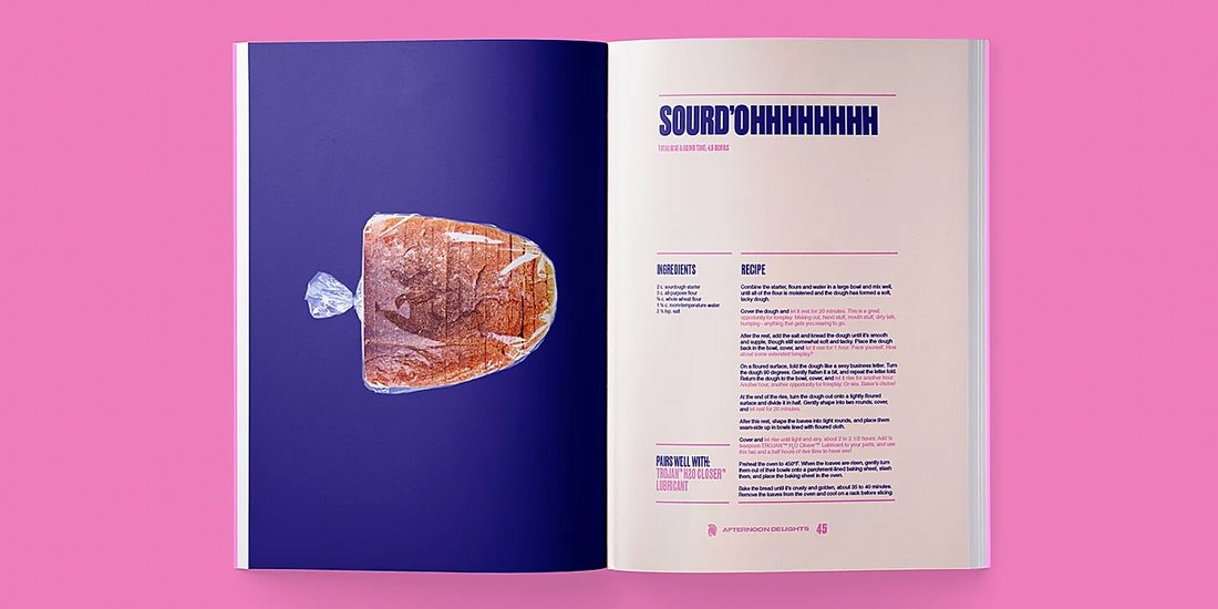 Sexy sourdoughs and banging baguettes – Trojan's 69-page bread cookbook reminds couples to get busy