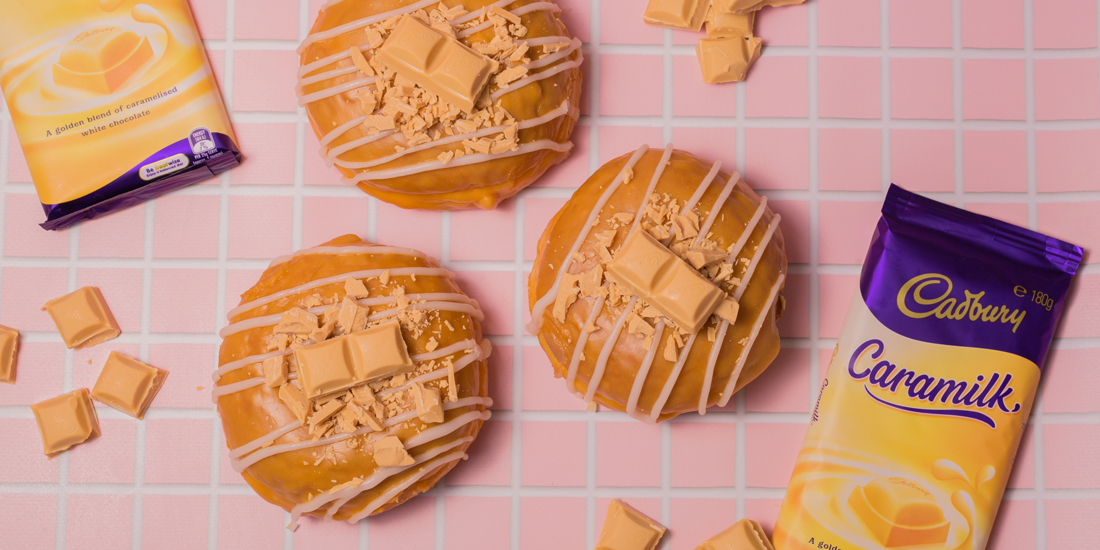 Cage your cravings – Doughnut Time has released a Caramilk doughnut