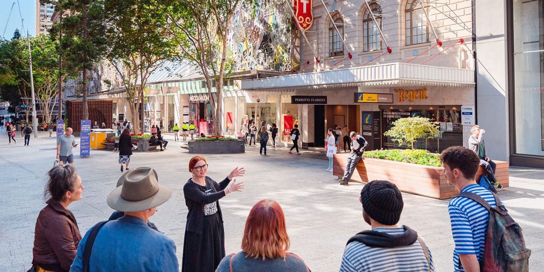 Take a guided historical tour around The City with Museum of Brisbane's wise storytellers