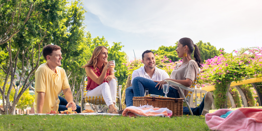 Real snow, baby yoga and picturesque picnics – South Bank Parklands has transformed into a fun-filled winter wonderland