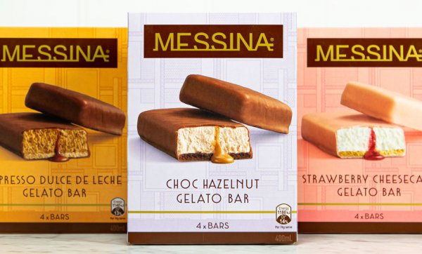 Messina Gelato Bars have landed in your local grocery store