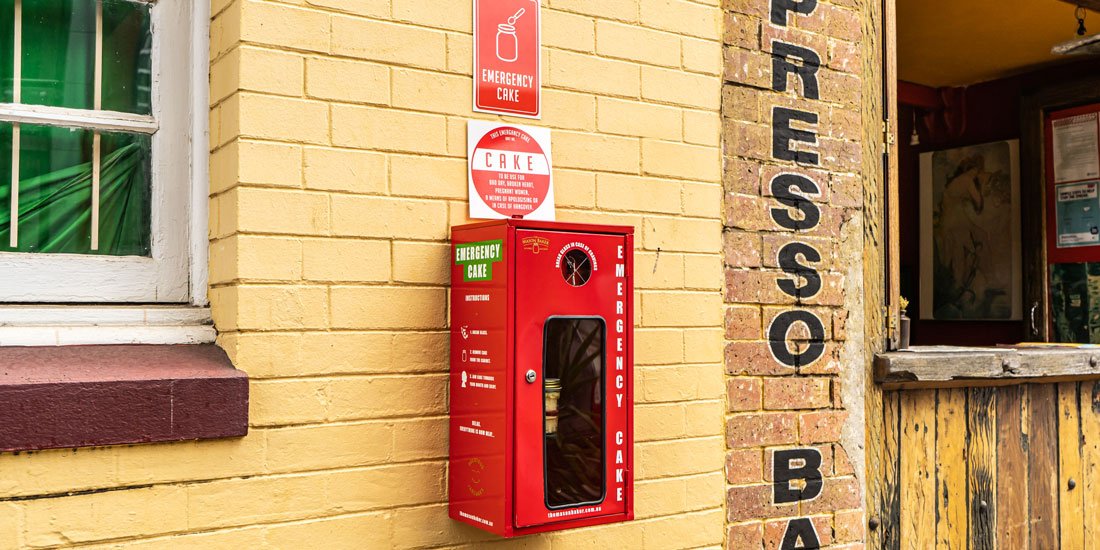 Not a drill – The Mason Baker is installing Emergency Cake Boxes across the city