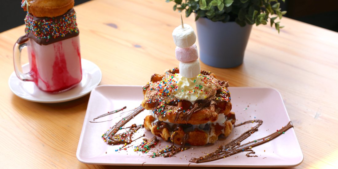 Treat yourself to cookie-dough waffles, woodfired pizza and brunch bites at Carseldine Central