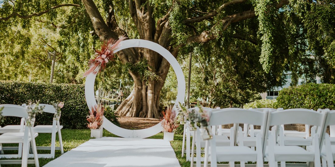 Planning or re-planning your big day? Wed your beloved in tropical bliss at Roma Street Parkland