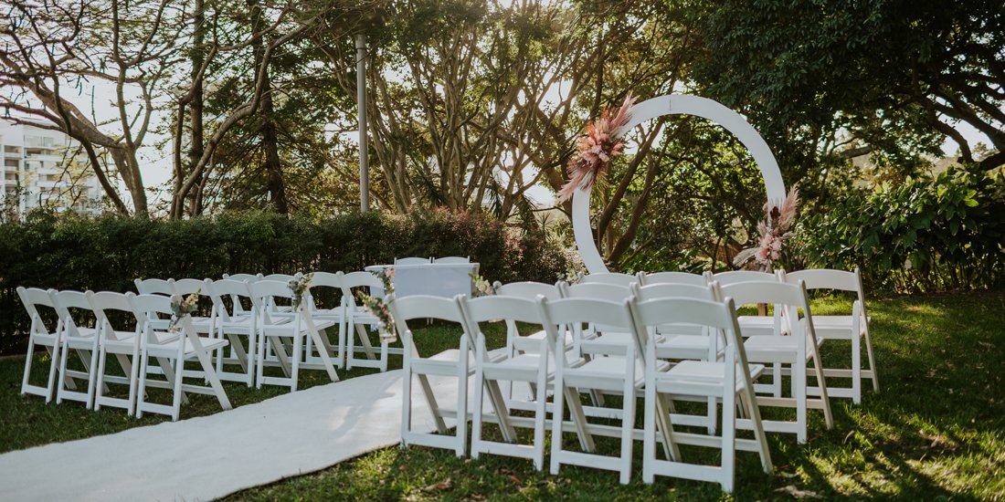 Planning or re-planning your big day? Wed your beloved in tropical bliss at Roma Street Parkland