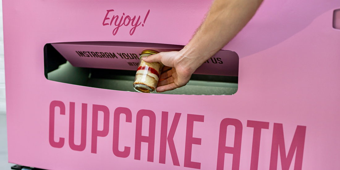 Swiftly satiate your sweets craving with The Mason Baker's cupcake ATM