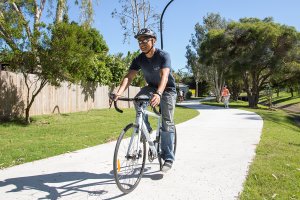 Brisbane by bikeway: Downfall Creek guided ride for people with disabilities