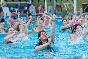 Winter aqua aerobics