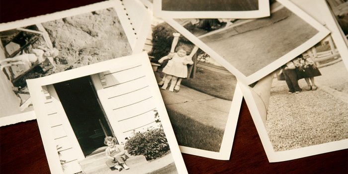 Dating old photos and caring for them