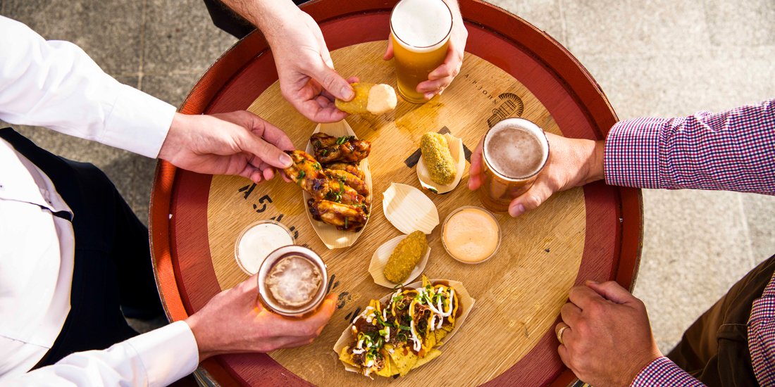 Barbecue bites and a bountiful supply of beer awaits at Brewed Treasury Brisbane