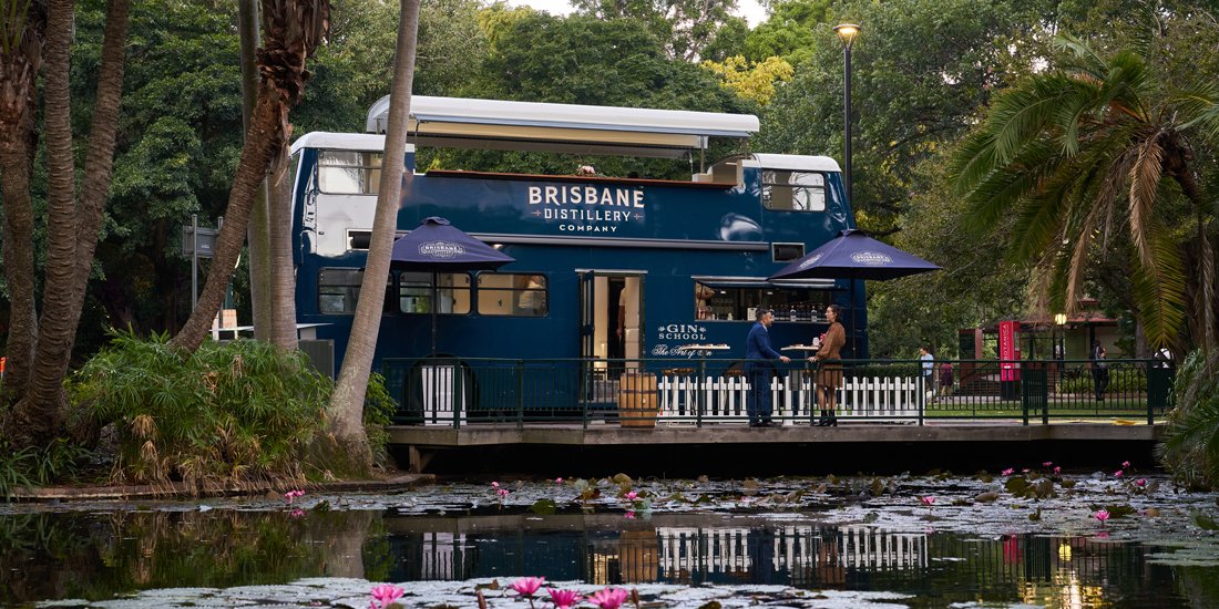 All aboard Brisbane Distillery’s double-decker gin bus