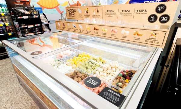 Self-serve mochi ice-cream and scoop-and-weigh dog treats await at the newly opened Coles Local in Ascot