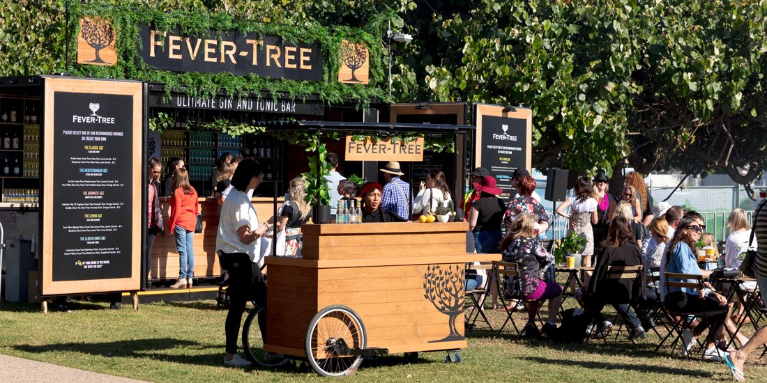 Sip tipples underneath the Story Bridge at The Fever-Tree & Howard Smith Wharves Gin and Tonic Festival