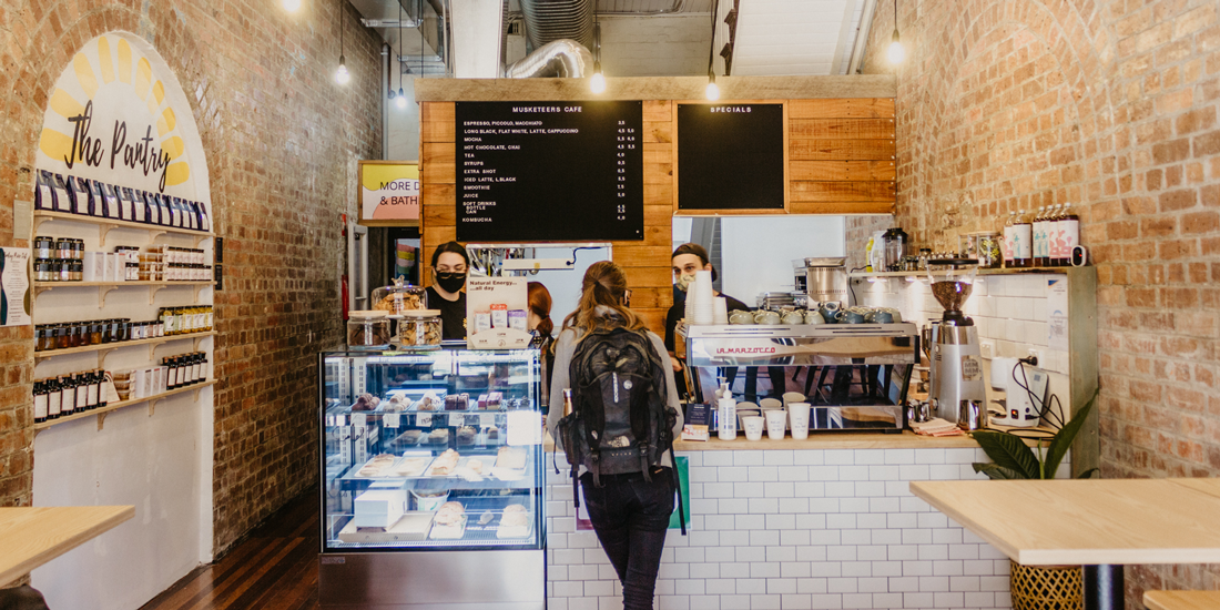 Stock up on locally made goodies – and enjoy a delicious breakfast, too – at Woolloongabba's Musketeers Cafe