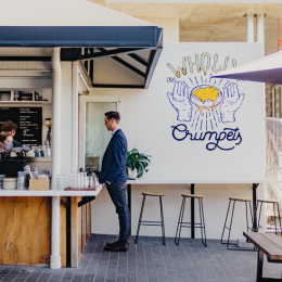 Wholly Crumpets opens a crumpet and coffee cafe in Bulimba