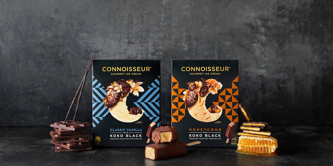 Dessert gods Connoisseur and Koko Black team up to create two new ice-cream flavours
