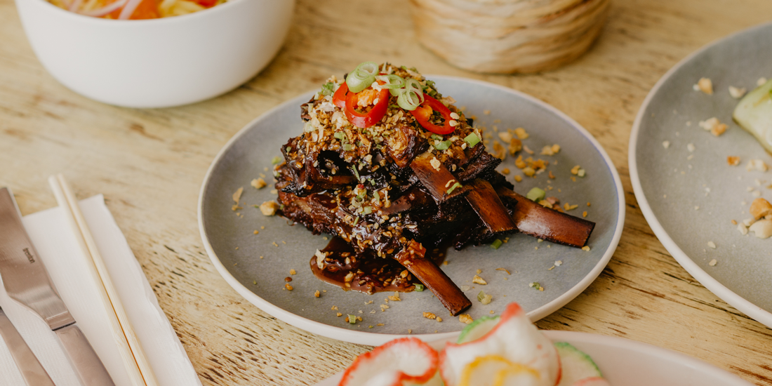 Ma Pa Me, a green-hued restaurant specialising in Southeast Asian guilty pleasures, opens in South Bank