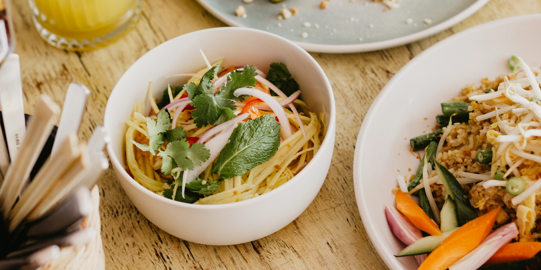 Ma Pa Me, a green-hued restaurant specialising in Southeast Asian guilty pleasures, opens in South Bank