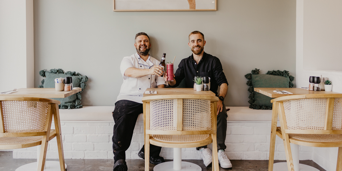 Willow Cafe's head chef Matt Roman and owner Adam Dartnall