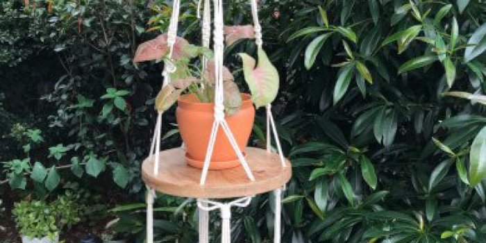 Macrame Hanging Shelf Workshop at Biome