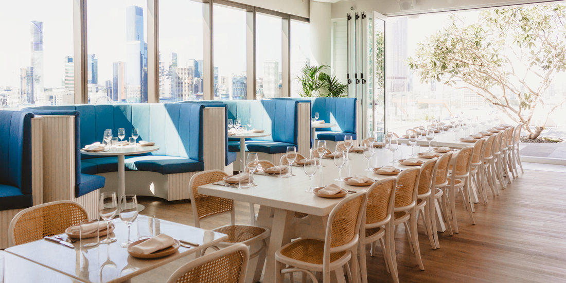 Catalina, a beach-club-inspired restaurant boasting skyline views, opens in South Brisbane