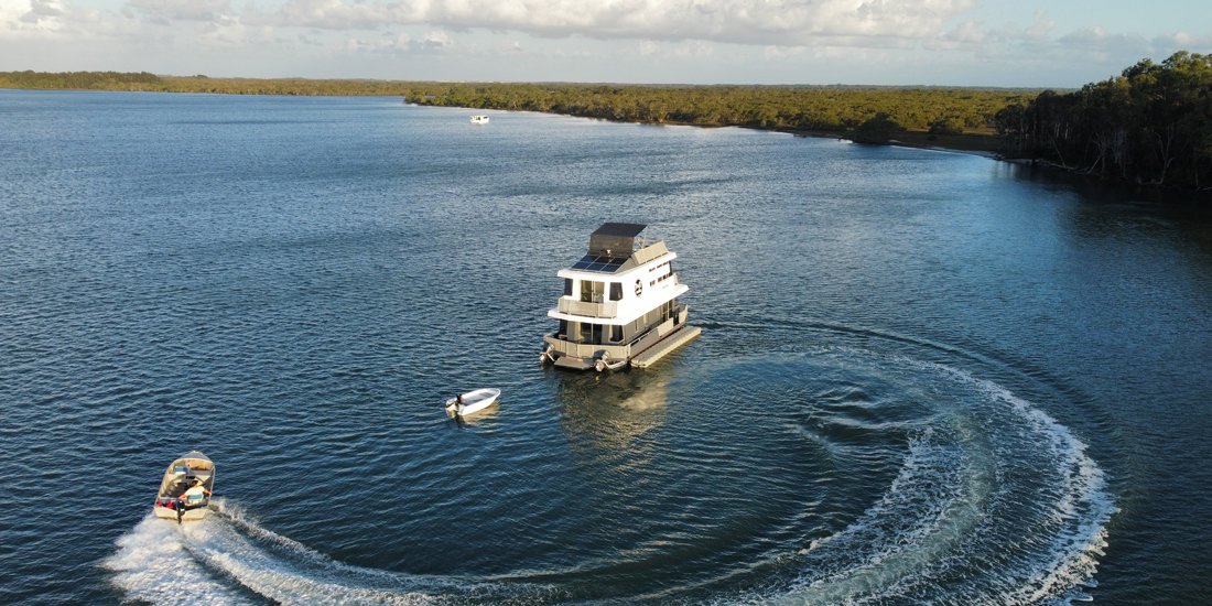 The coast's newest Flotel takes houseboat holidaying to the next level