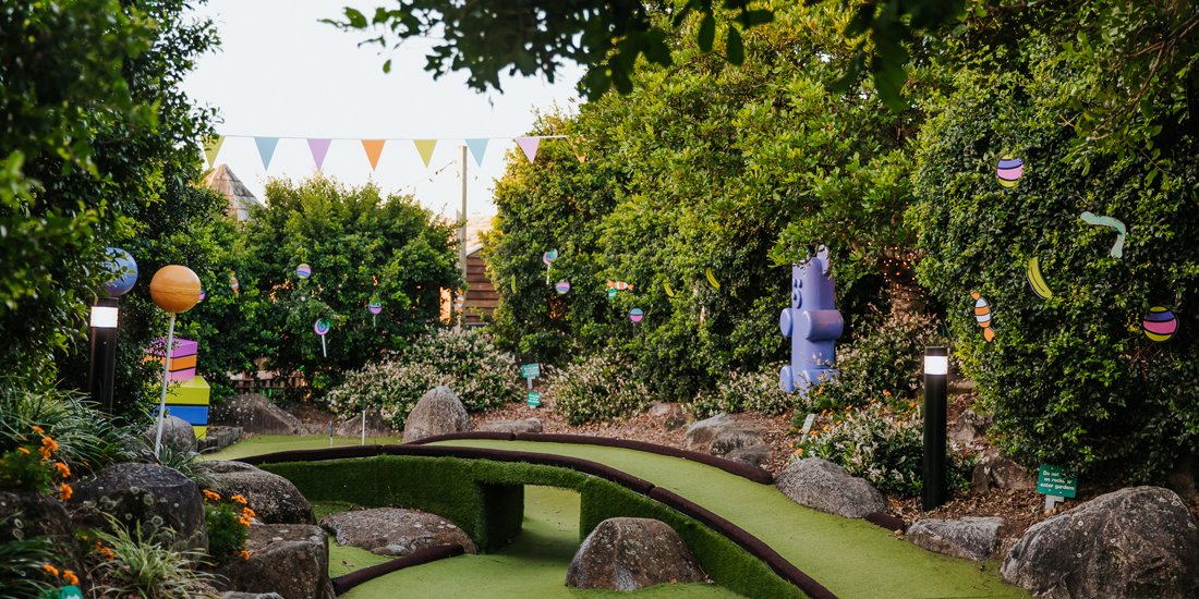 Putt amongst all of your favourite sugary snacks at Victoria Park's candyland-themed mini-golf course