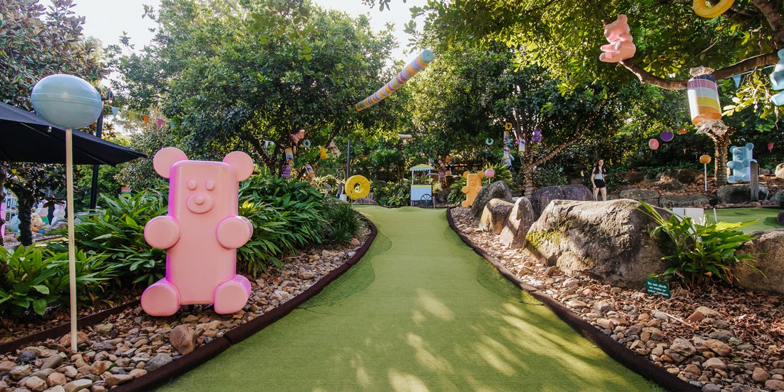 Putt amongst all of your favourite sugary snacks at Victoria Park's candyland-themed mini-golf course