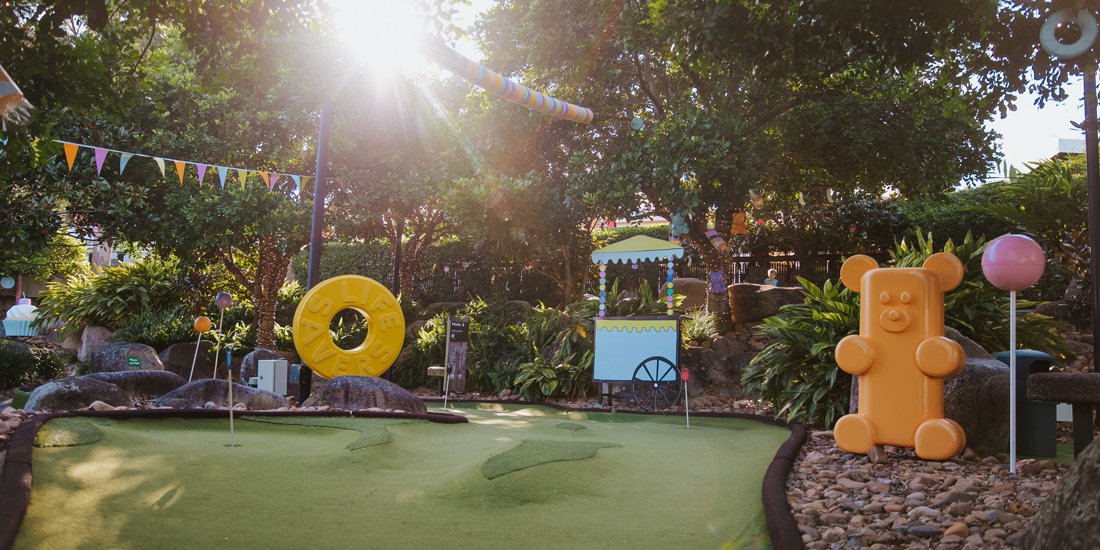 Putt amongst all of your favourite sugary snacks at Victoria Park's candyland-themed mini-golf course