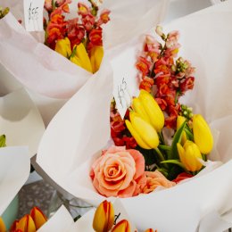 Avalon Florals adds a bit of colour to Brunswick Street with its vivid bouquets and gifts