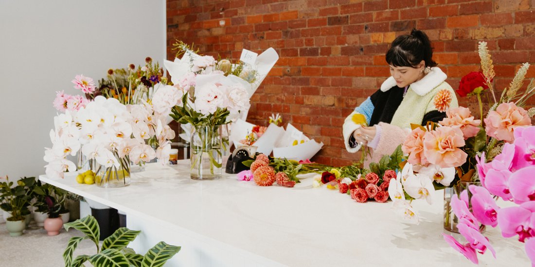 Avalon Florals adds a bit of colour to Brunswick Street with its vivid bouquets and gifts