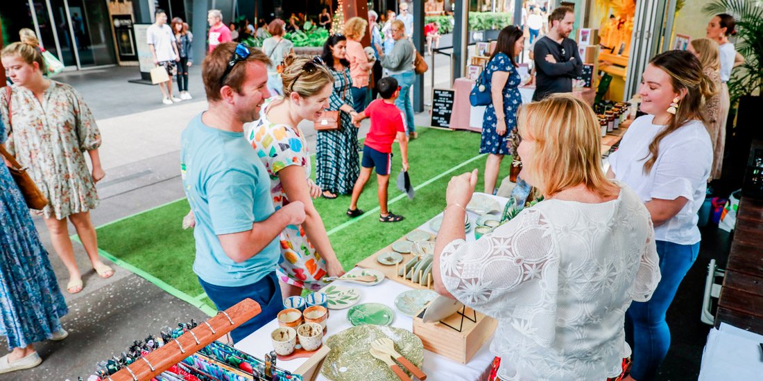 Pretty petals and a huge selection of succulents await at Portside Wharf's Plant and Flower Market