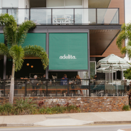 Adelita Wine Bar, Wynnum's new emerald-hued drink and snack spot, is now open