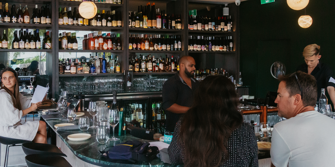 Adelita Wine Bar, Wynnum's new emerald-hued drink and snack spot, is now open