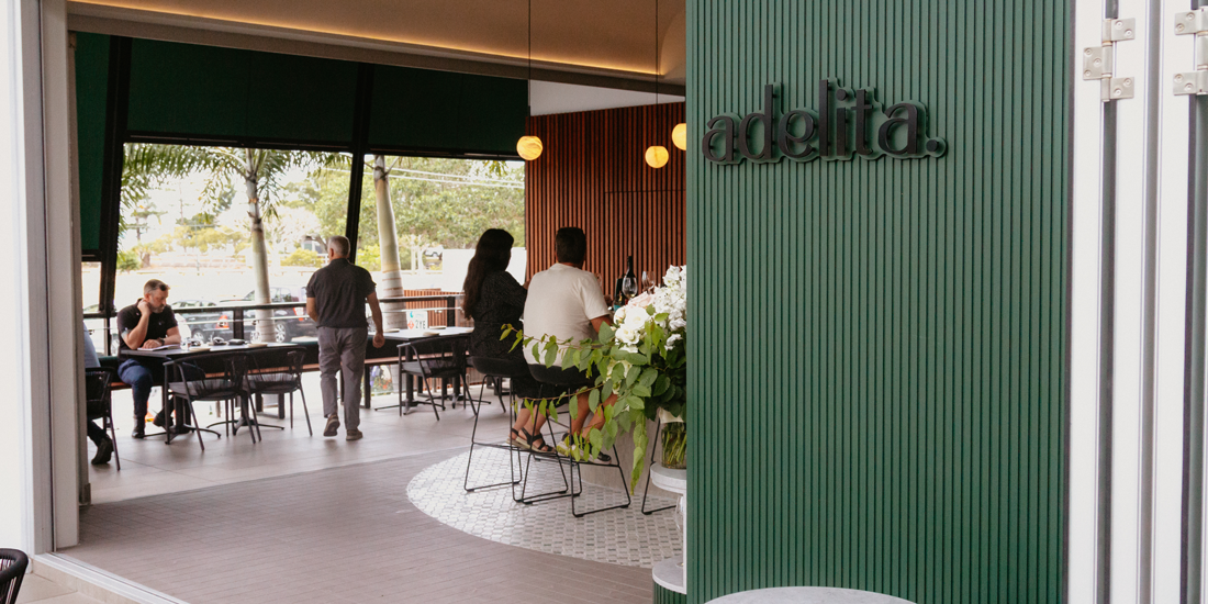 Adelita Wine Bar, Wynnum's new emerald-hued drink and snack spot, is now open