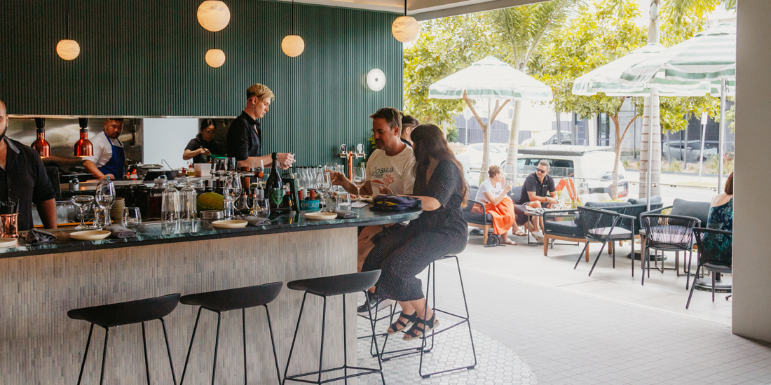 Adelita Wine Bar, Wynnum's new emerald-hued drink and snack spot, is now open