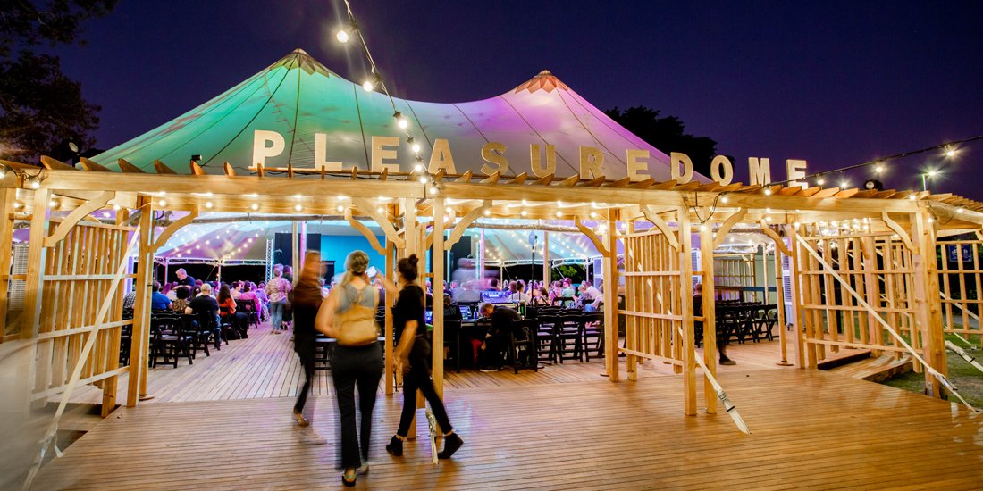 Enter the Pleasuredome, a new riverside venue and lounge space at Brisbane Powerhouse