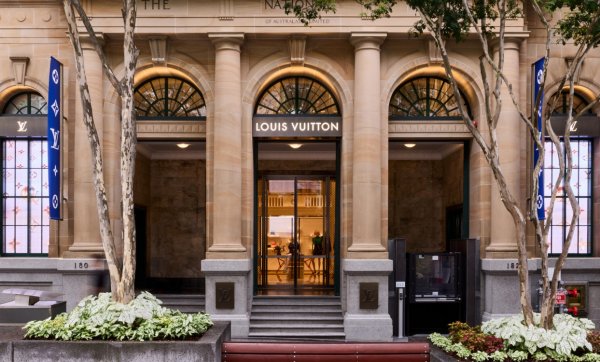 Luxury fashion house Louis Vuitton has opened a new store inside a heritage-listed gem