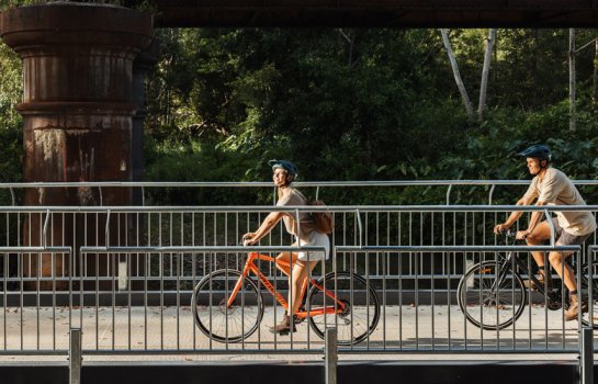 Pump the tyres and get rolling through the newly opened Northern Rivers Rail Trail