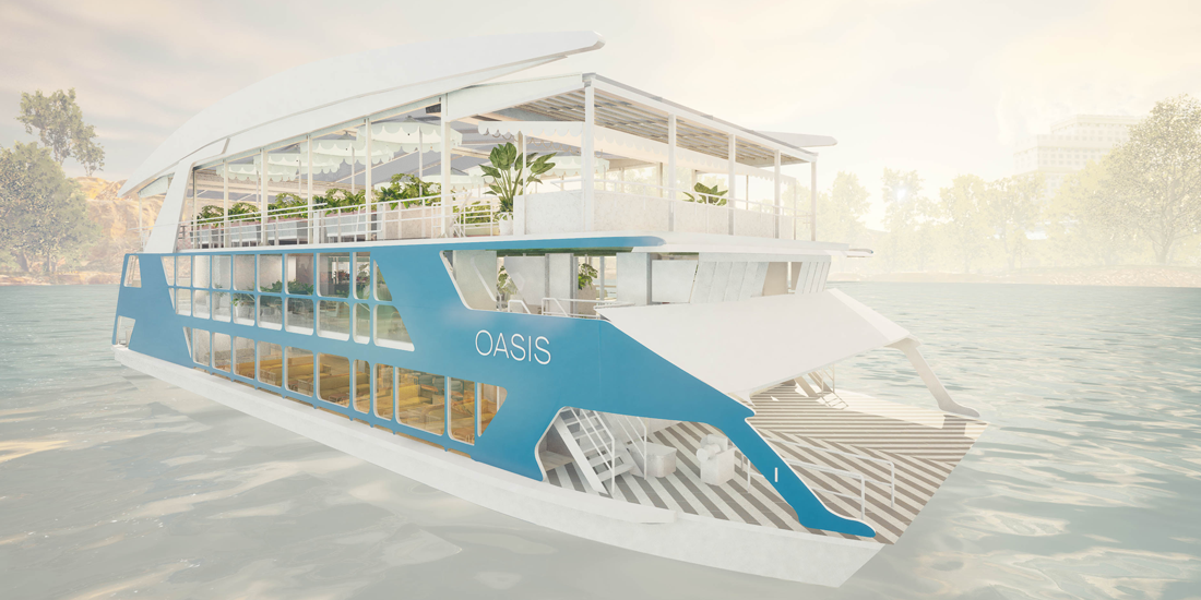 OASIS, a new party vessel from the Seadeck crew, will soon call the Brisbane River home