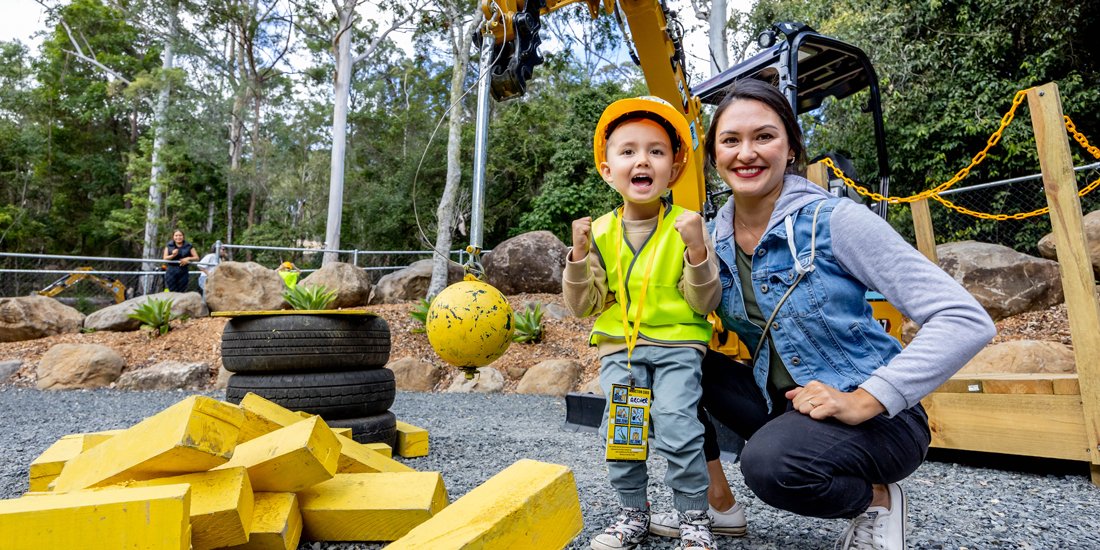 Can you dig it? Australia's first mini excavator park for kids has opened in the Scenic Rim